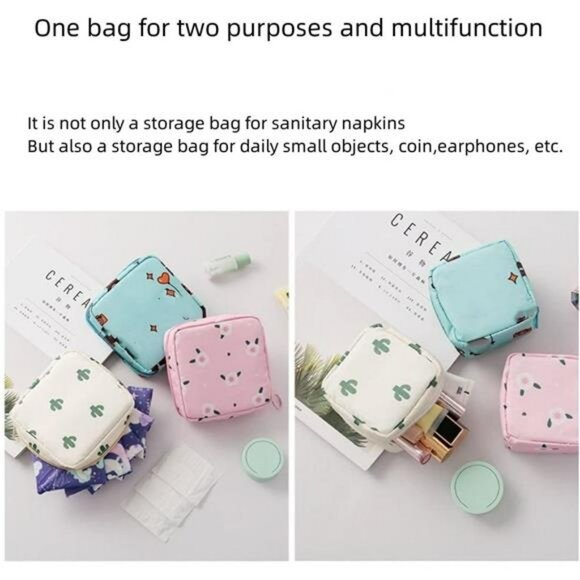 2pcs mini makeup bag small cosmetic pouch travel toiletry organizer coin purse - Picture 5 of 8